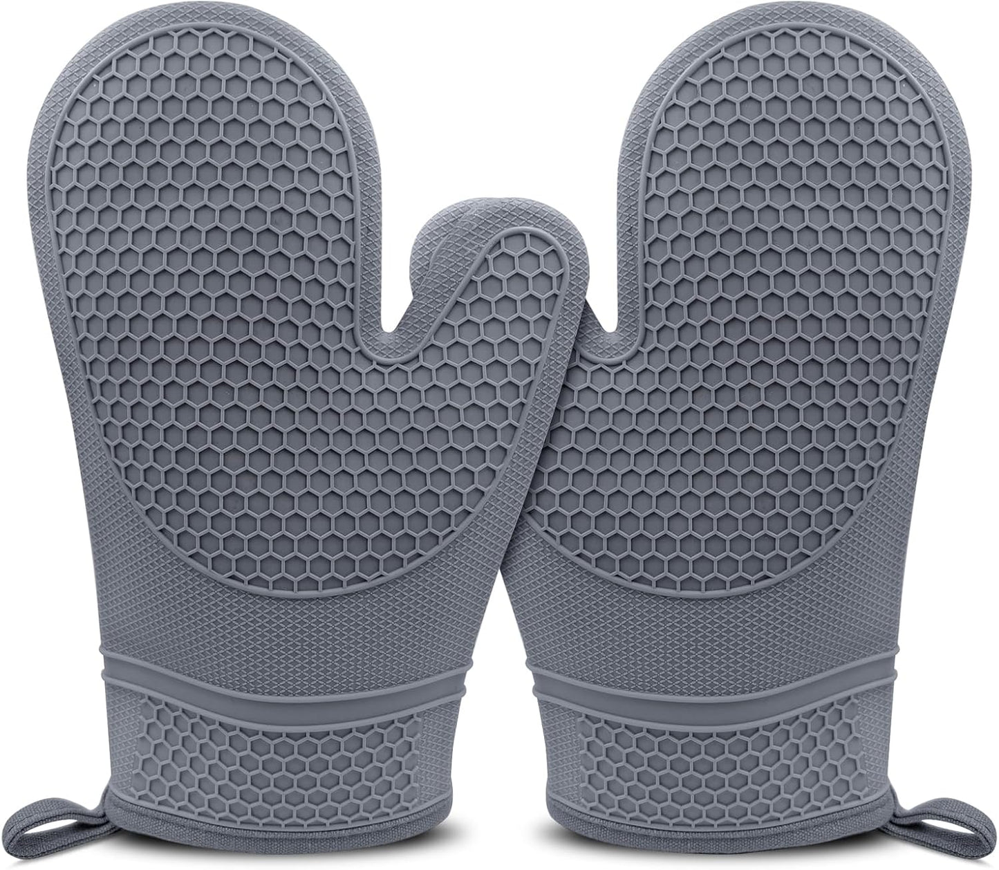 Monbalcon Heat Resistant Silicone Oven Mitts Pair
