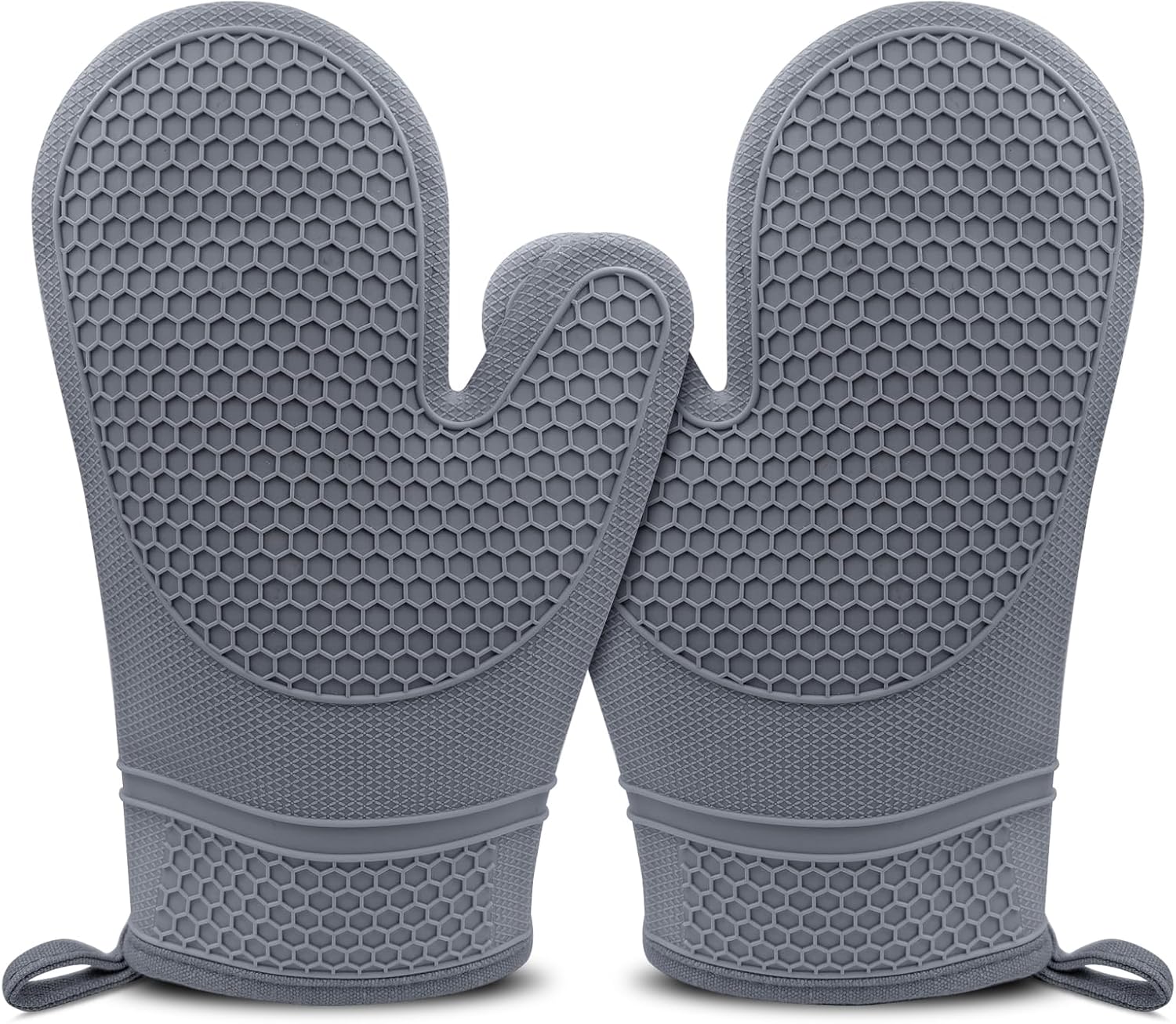 Monbalcon Heat Resistant Silicone Oven Mitts Pair