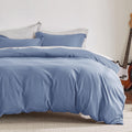 Bedsure Duvet Cover Queen Size - Ultra Soft Slate Blue