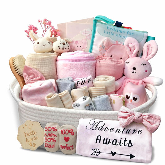 Ultimate Baby Girl Gift Set - Pink Essentials & More!