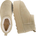 CUSHIONAIRE Womens Platform Ankle Boots Genuine Suede - Cozy Fit