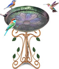 Vintage Metal Bird Bath for Outside - Elegant Garden Feature