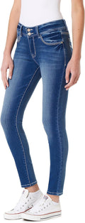 WallFlower Ultra Skinny Mid-Rise Insta Soft Juniors Jeans (Style 8NVP)