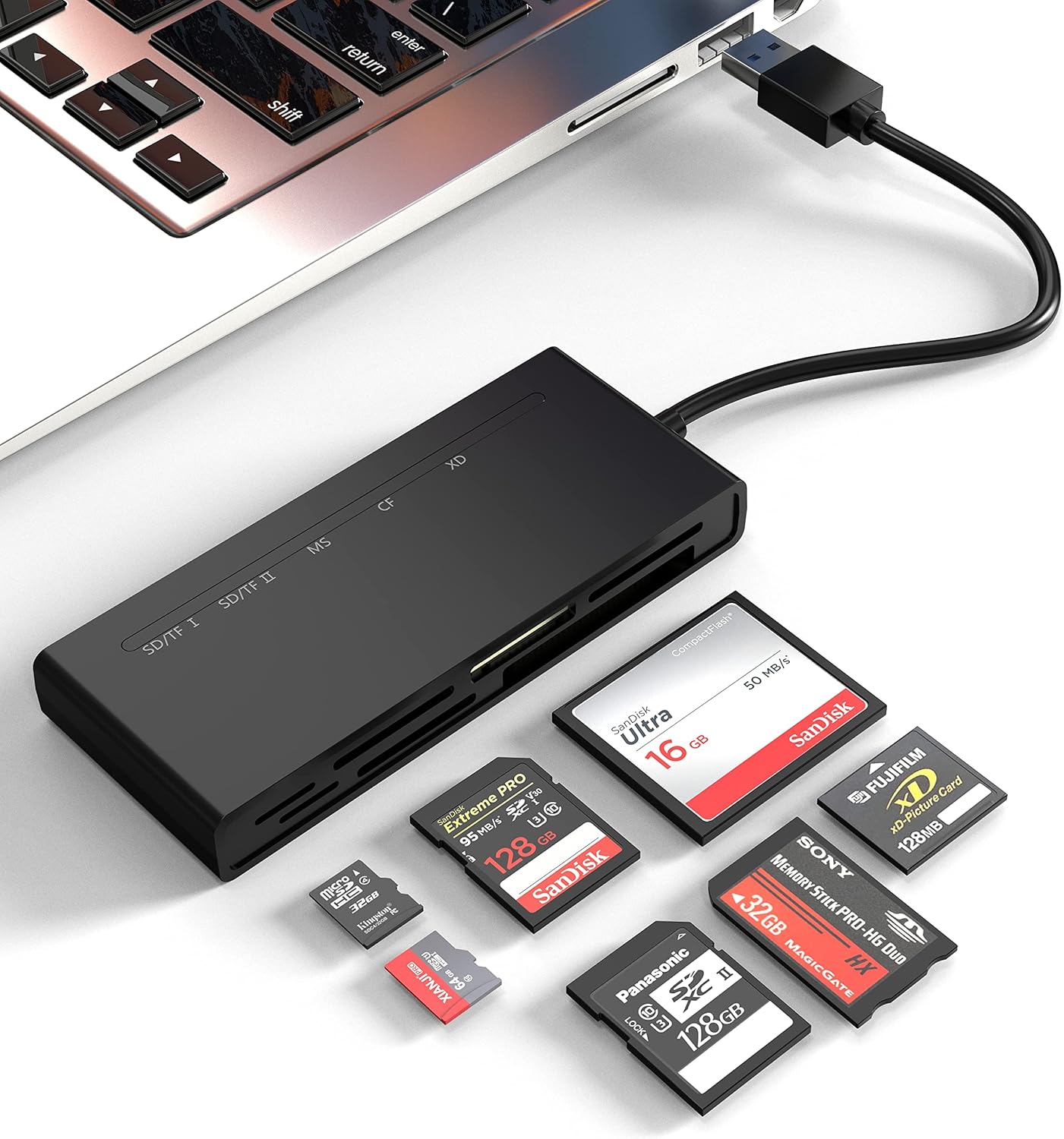 Yeemie Pro 7-in-1 USB3.0 High Speed Card Reader