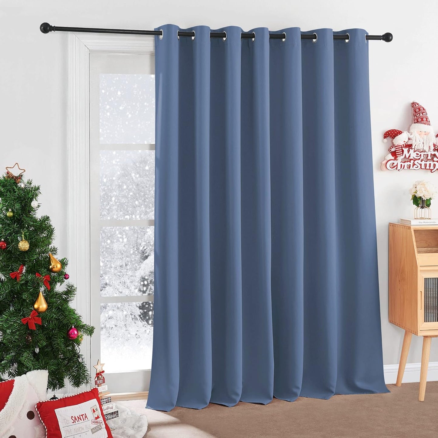 RYB HOME Blackout Curtains for Sliding Door - Total Privacy