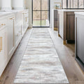 KOZYFLY Modern Abstract Kitchen Runner Rug 2x10 - Washable Non-Slip
