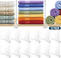 12 Pack Clear Acrylic Shelf Dividers for Closet Shelf Organizer - Tidy