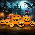 8 FT Halloween Inflatable Pumpkin Yard Decoration - LED Lighted