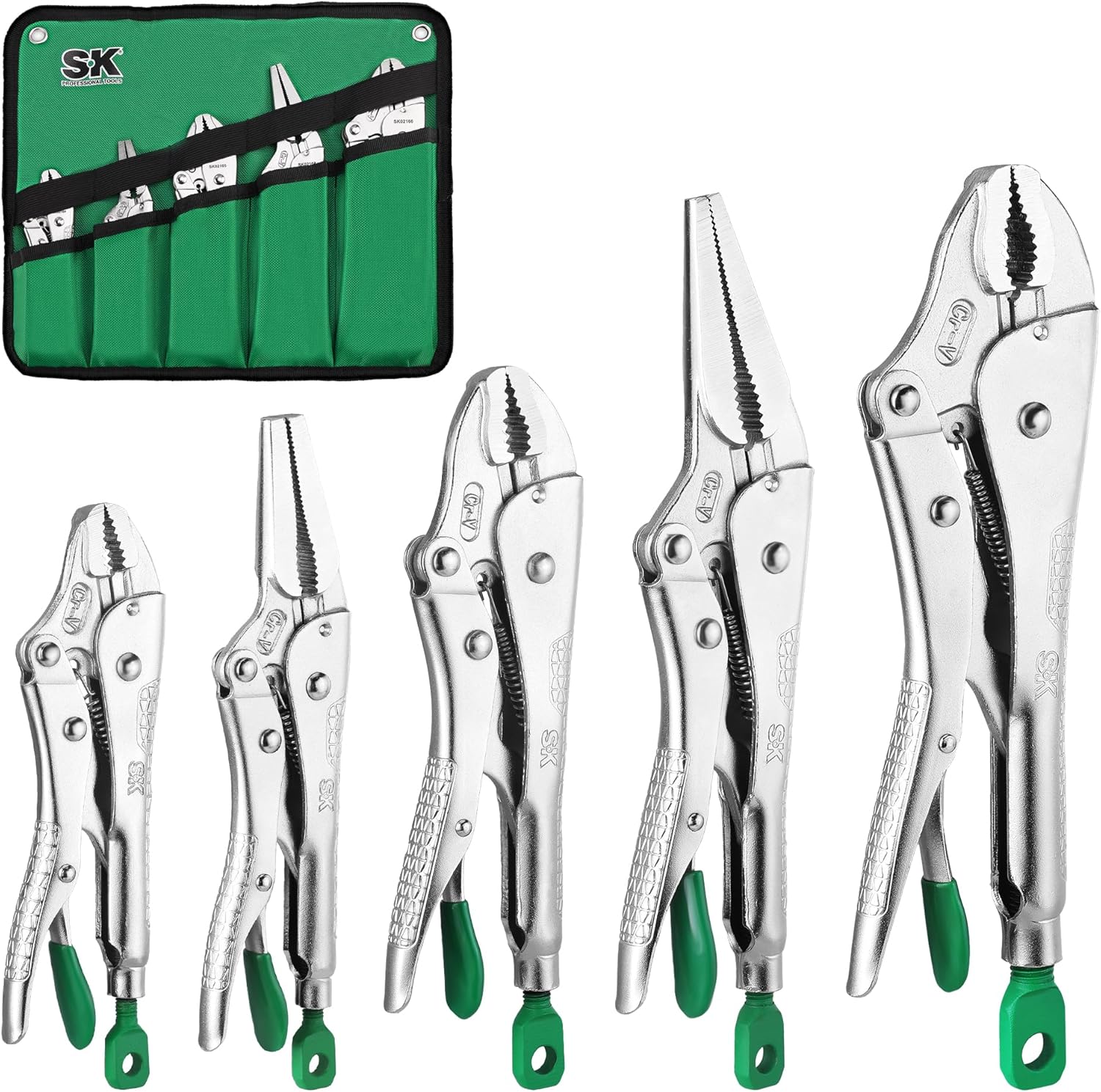 Premium 5-Piece Locking Pliers Set for Welding and Assembly