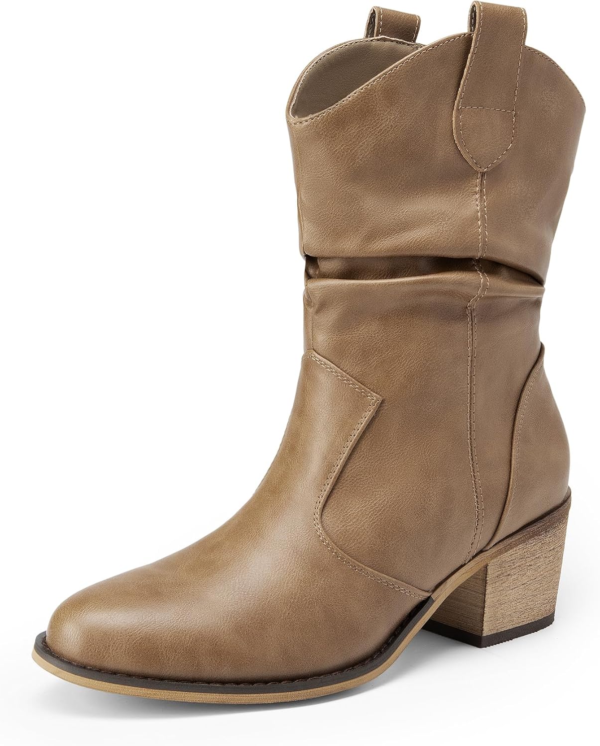DREAM PAIRS Women's Cowboy Country Boots for Stylish Comfort