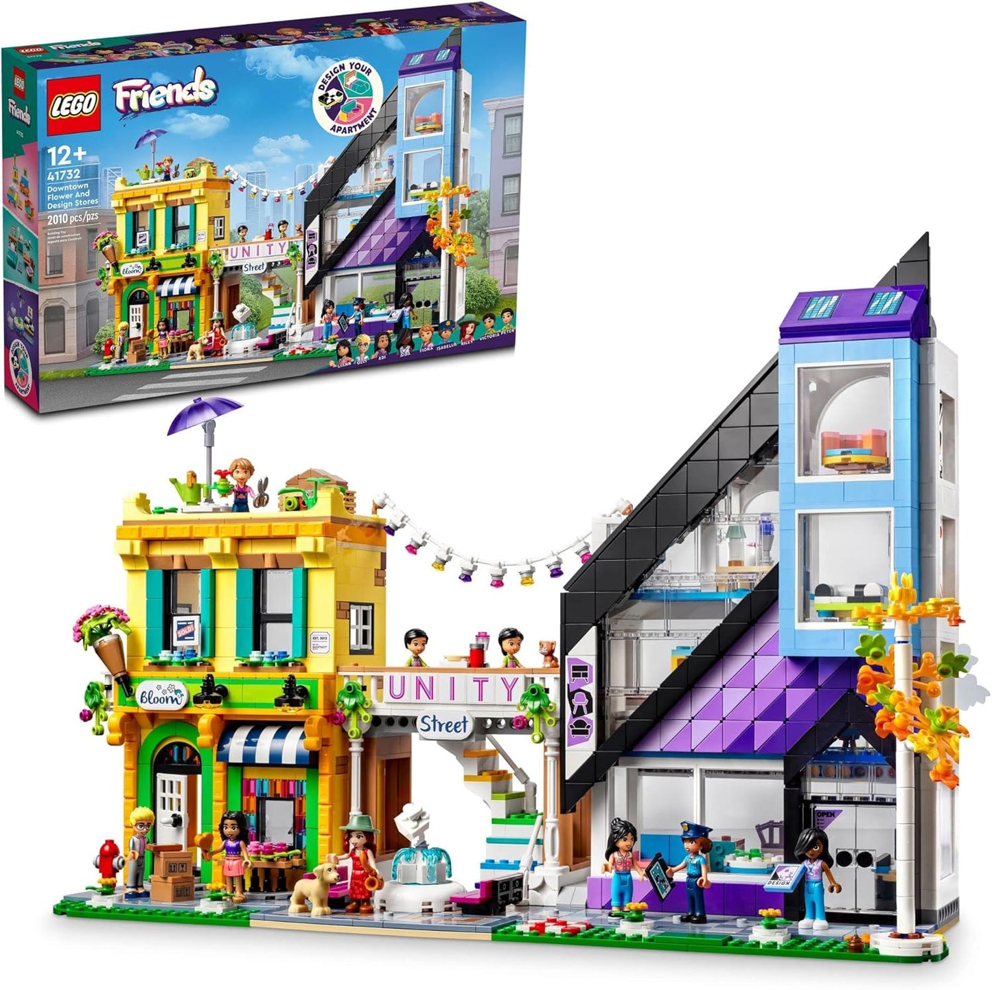 Lego Friends Downtown Flower Store - Buildable Set for Custom Display