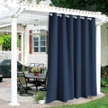 Outdoor Curtains for Patio Waterproof Blackout Navy Blue - 84 x 84 in