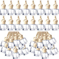 BBTO 200 Pcs Hanging Car Diffuser Bottles Bulk - Clear 8ml Glass Set