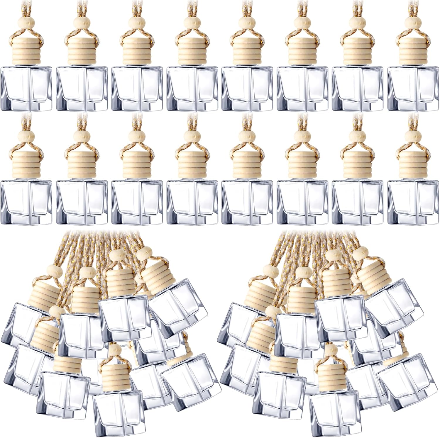 200 Pcs Hanging Car Diffuser Bottles for Essential Oils
