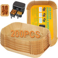 200 Rectangle Air Fryer Liners for Ninja Dual ~ Crispier Results!