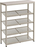 VASAGLE 5-Tier Shoe Rack for Entryway - Compact, Sturdy Storage
