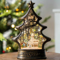 Christmas Snow Globe Lantern with Music & Timer - Nativity Village