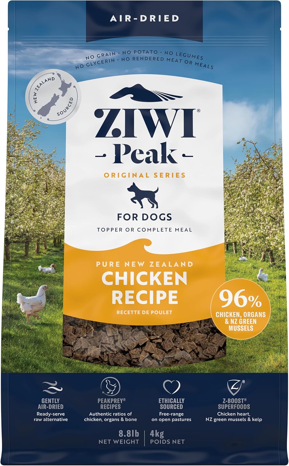 ZIWI Peak Air-Dried Dog Food Chicken - High Protein, Grain Free