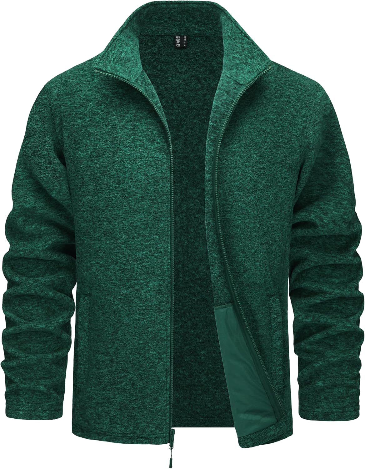 TACVASEN Men's Fleece Jackets Full Zip Lightweight Warm Coats