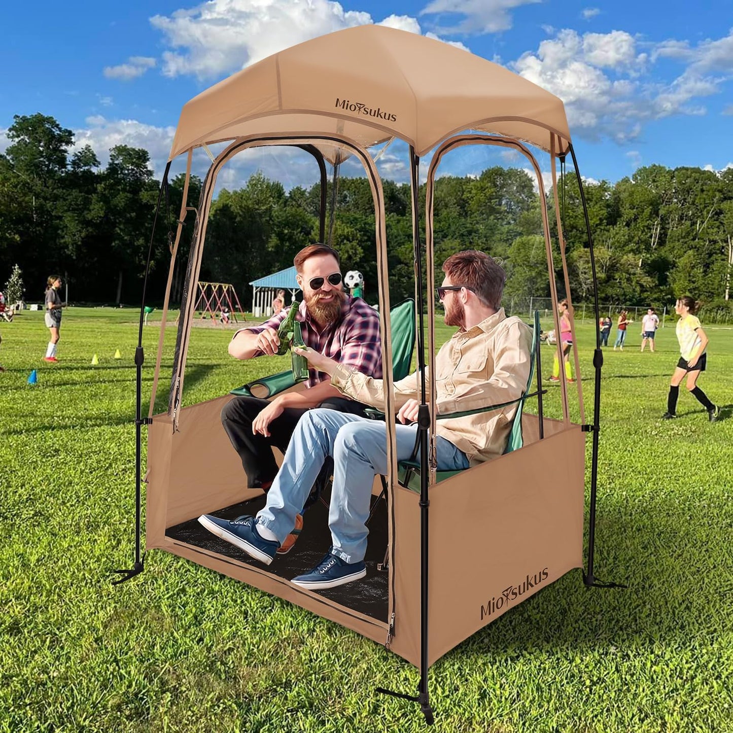 Baobrava Pop-Up Sports Tent: Weatherproof & Durable