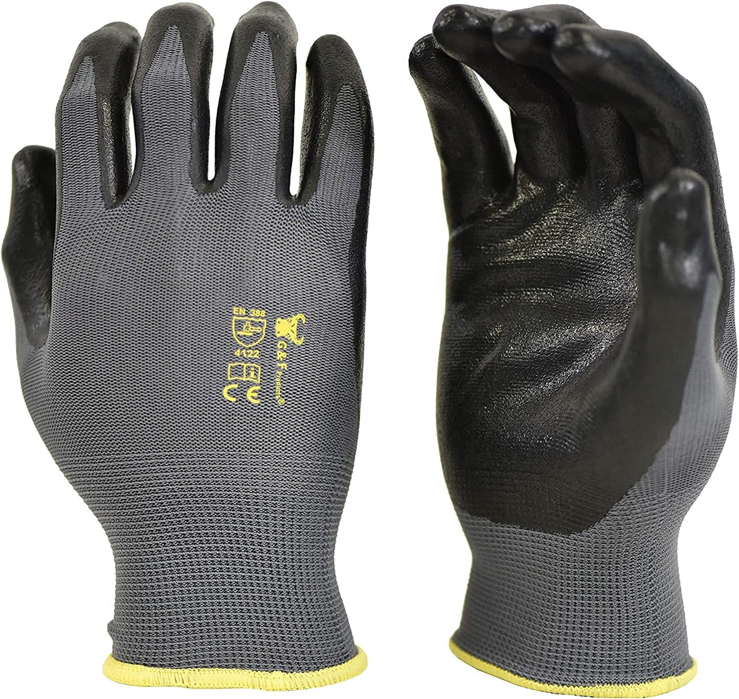 Micro Foam Coated Mens Work Gloves - Texture Grip - Large