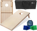 Cornhole Boards 4ftx2ft Regulation Set - Solid Wood with LED Lights