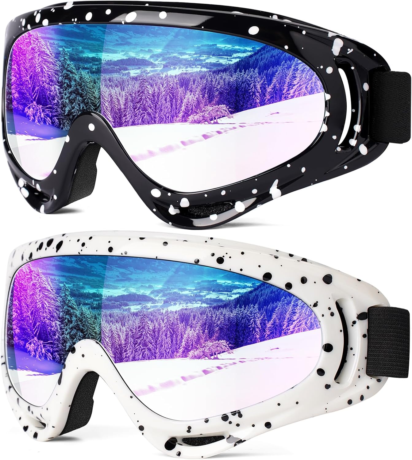 Clear Vision on the Slopes: Braylin 2-Pack Snow Goggles