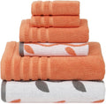 Organic Vines 6-Piece Cotton Towel Set - Soft, Absorbent Luxury