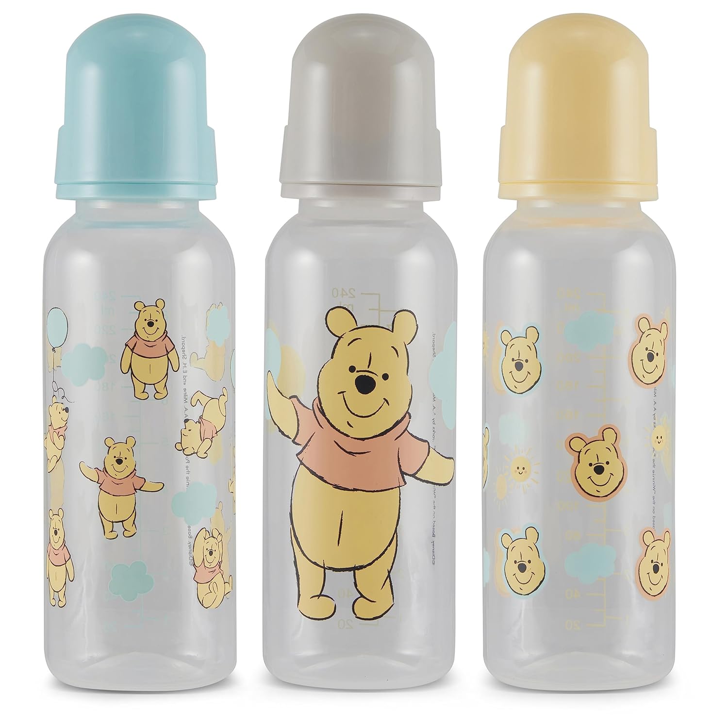 Disney Winnie The Pooh Baby Bottles Set | 9 oz BPA-Free | Newborns & All Babies
