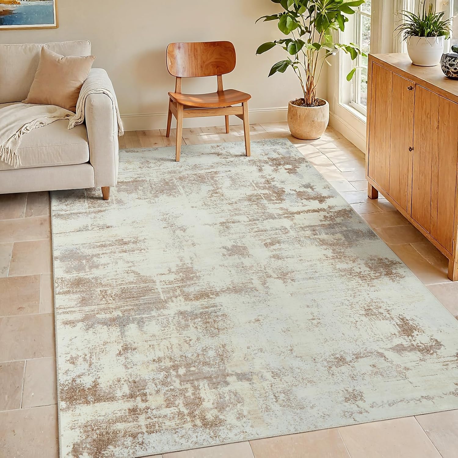 Soft Fluffy Area Rug for Living Room and Bedroom Decor
