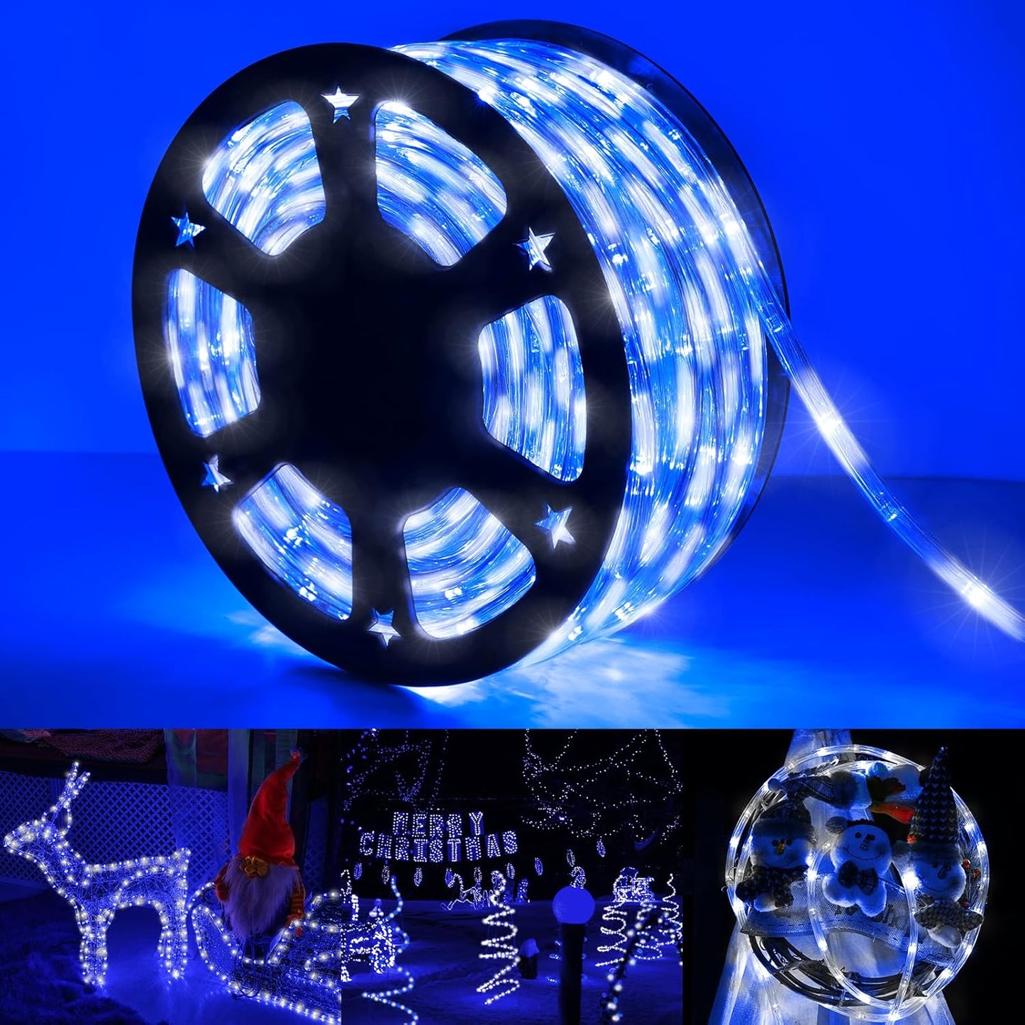 150ft LED Rope Lights Outdoor for Creative Holiday Decor