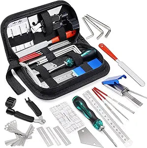 MIFOGE 25Pcs Guitar Repair Tools Kit for Acoustic and Electric