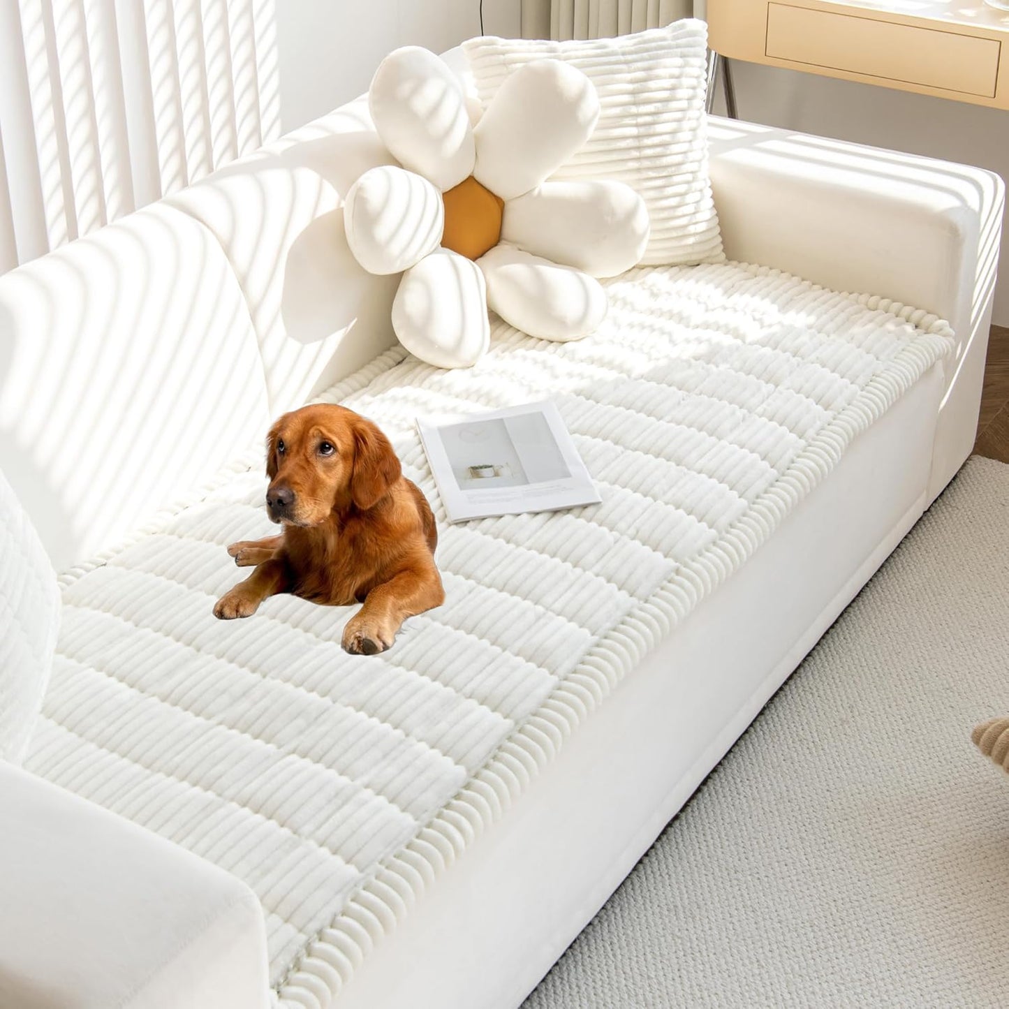 Mivnue Pet Couch Cover - Washable Dog Sofa Protector for Comfort