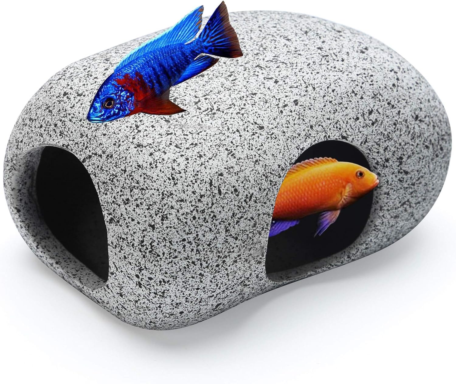 Safe Ceramic Hideaway for Happy Fish