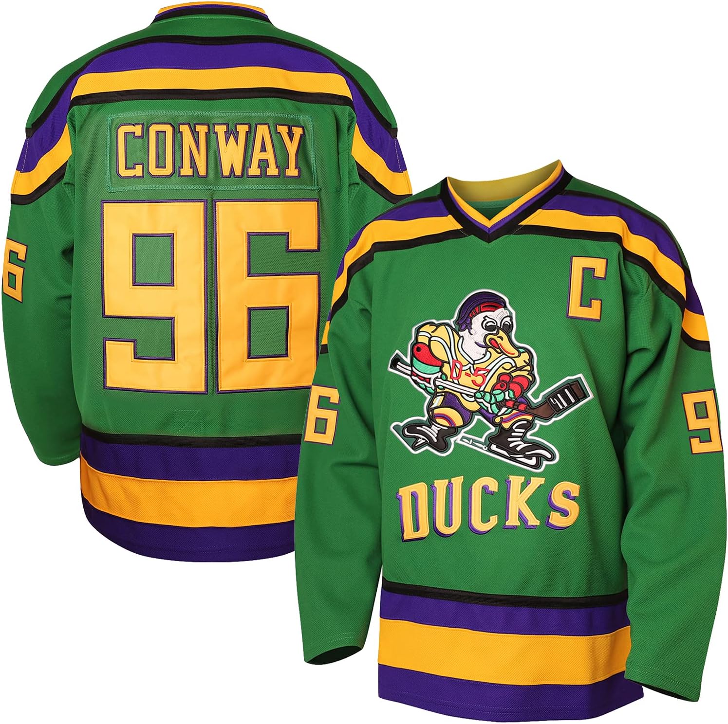 Charlie Conway #96 Mighty Ducks Ice Hockey Jersey for Fans