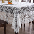Lace White Table Cloth Rectangle Picnic Table Cover - Vintage