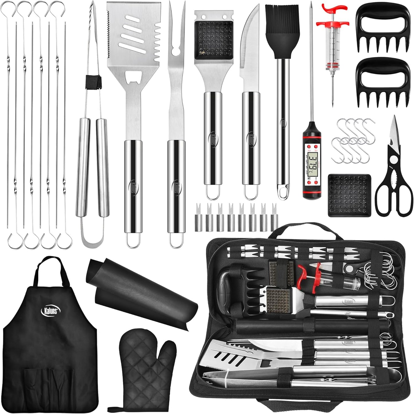 Kaluns BBQ Accessories Complete Grill Set for Outdoor Cooking