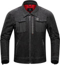 Denim Motorcycle Jacket Breathable Reflective with CE Armor - All