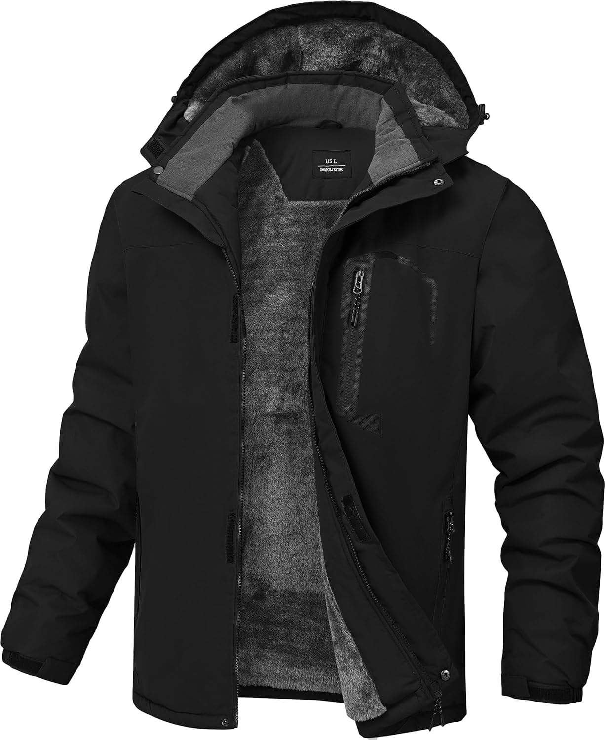 Mens Winter Jackets Waterproof Warm Fleece Ski Jacket Review