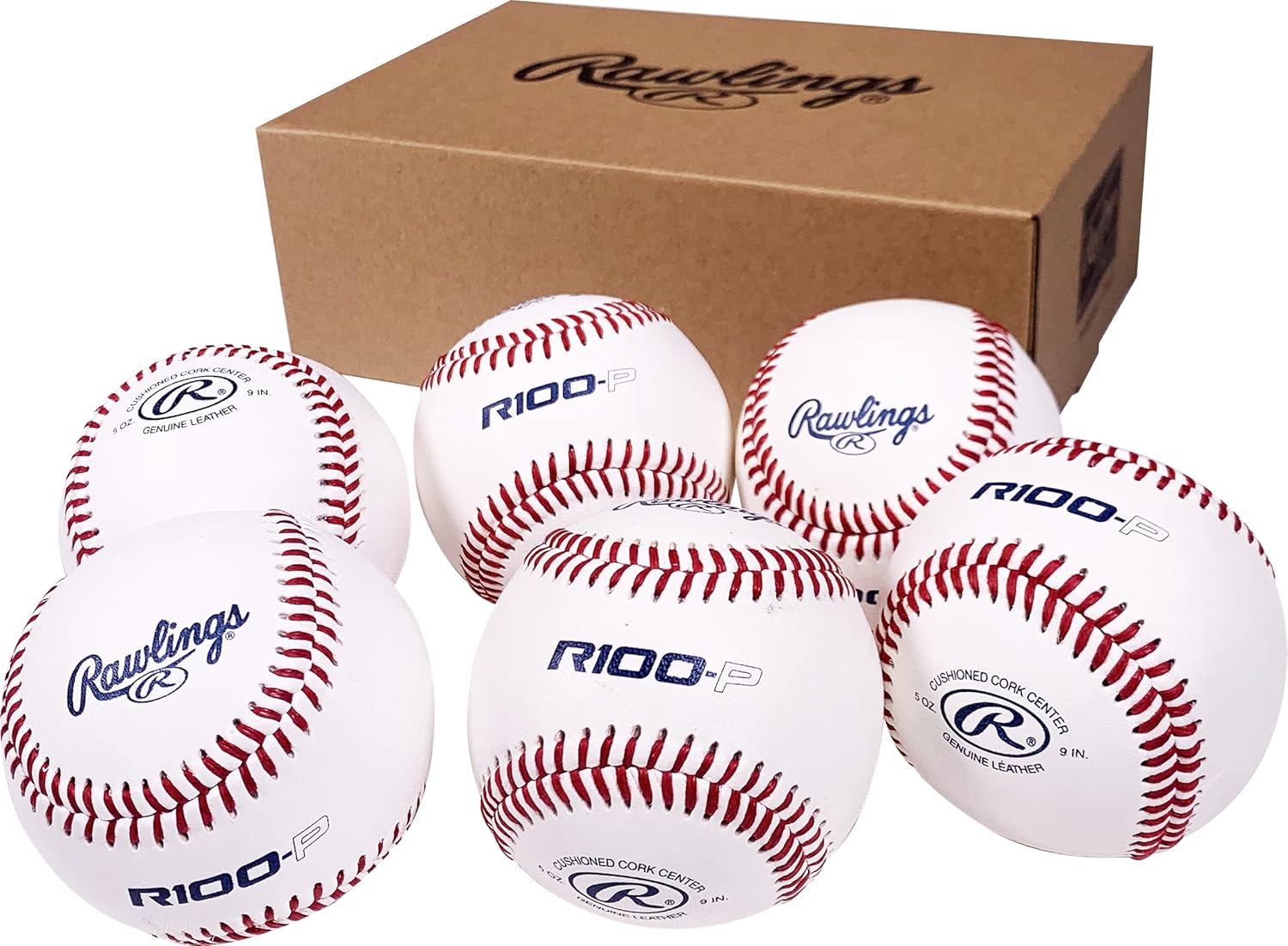 Rawlings R100-P Practice Baseballs for High School and Youth