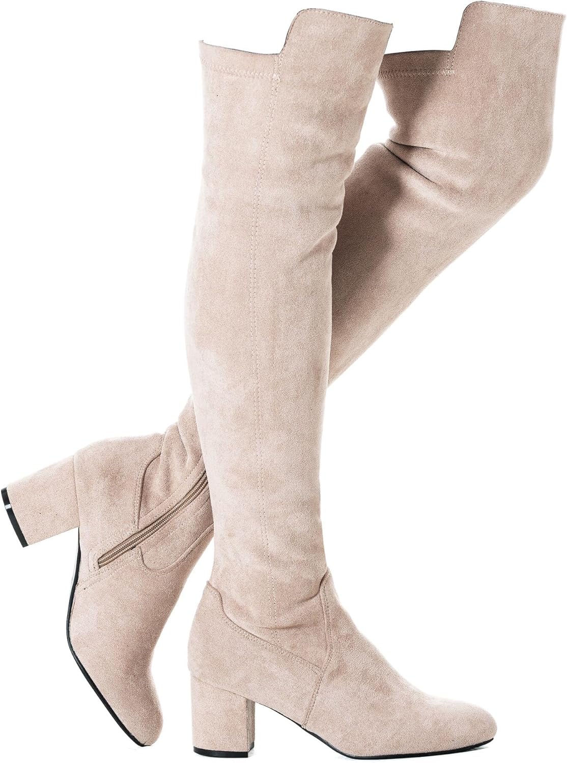 Stylish Over the Knee Boots for Women with Chunky Block Heel