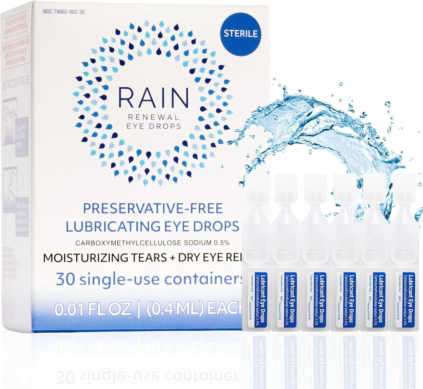 Rain Eye Drops for Severe Dry Eyes - Natural Relief Formula