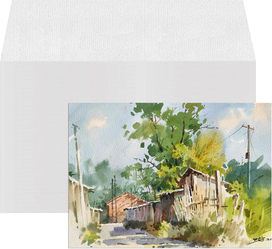 ZAYOUAU 400 Sheets Cotton Watercolor Paper for Artists and Kids