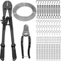 TooTaci 1/16ft Wire Rope Kit 200ft - Complete DIY Tension Cable Kit