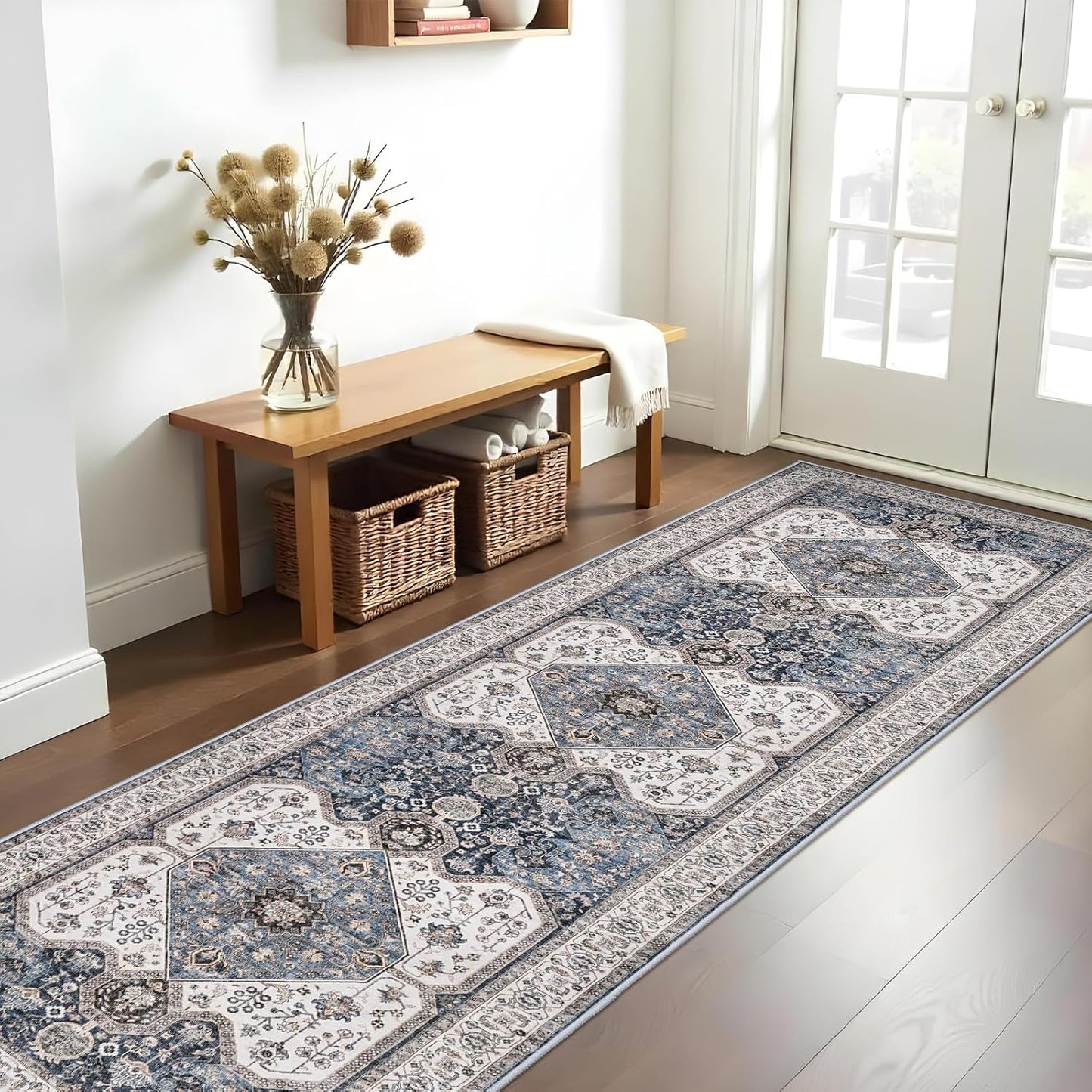 RUUGME Washable 3x10 Runner Rugs for Hallway and Living Room