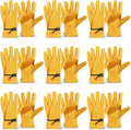 Tarpop Men's Large Cowhide Leather Work Gloves - Reinforced Palm