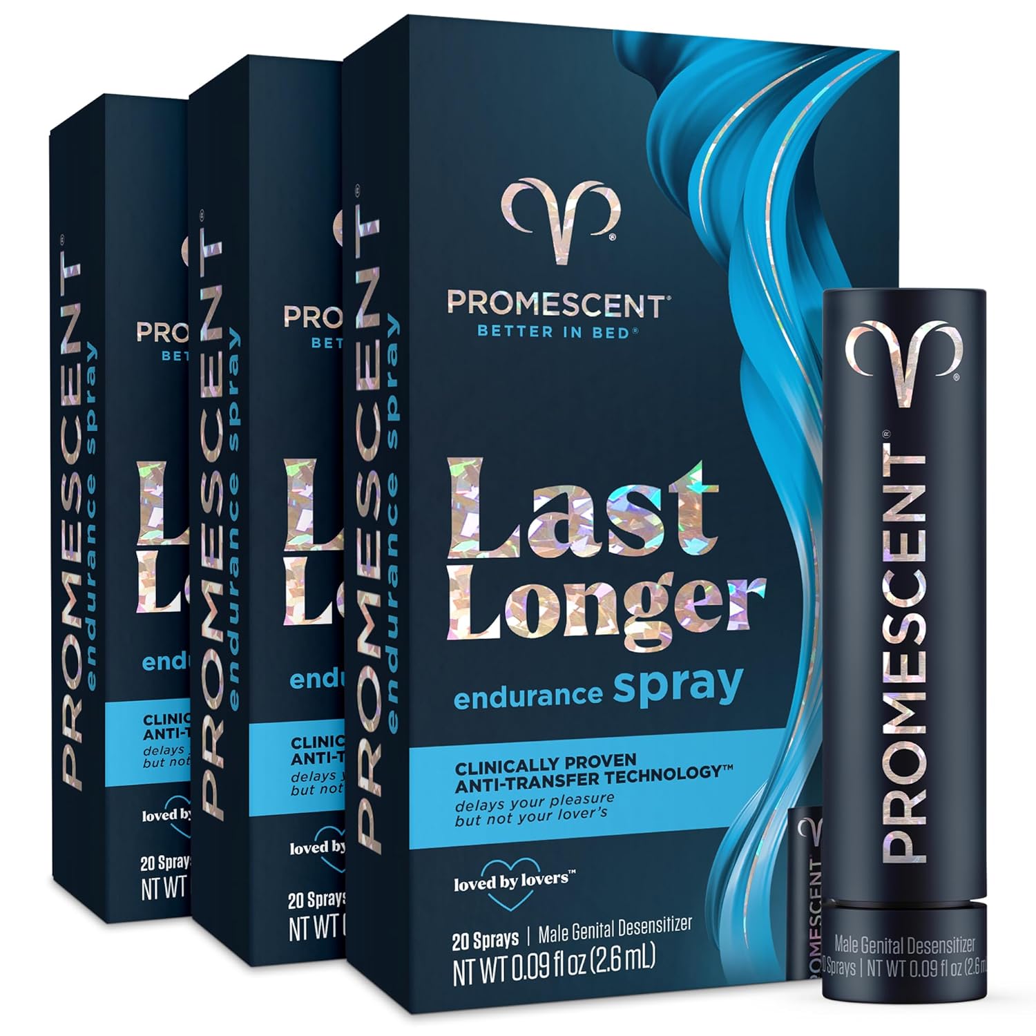 Promescent Prolonging Delay Spray for Men - 3 Travel Size Pack