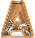 12 in Extra Large Wooden Letter Piggy Bank - Big DIY Initial Bank