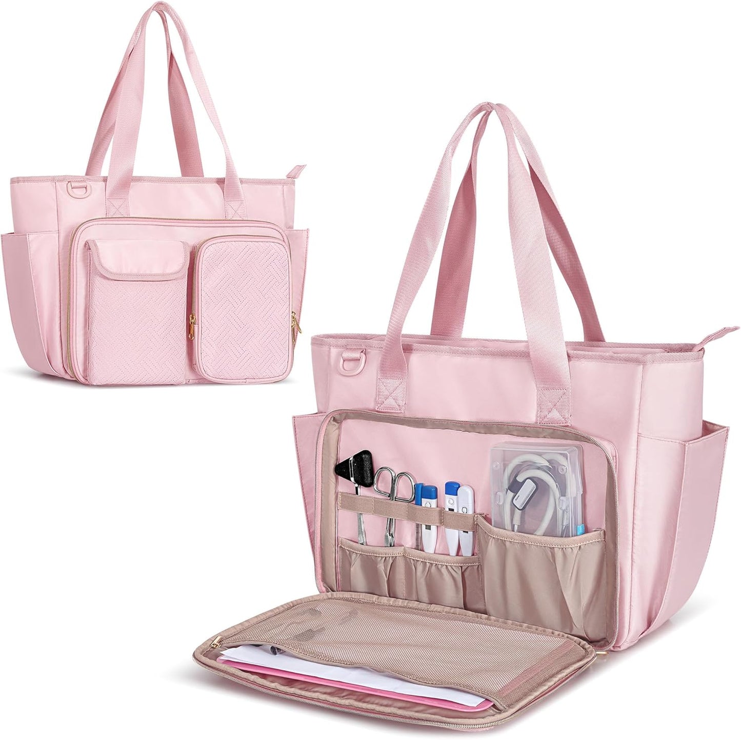 Fasrom Nurse Bag for Work with 15.6 Inches Laptop Sleeve