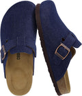 CUSHIONAIRE Hana Womens Clogs - Comfortable Vegan Suede Clogs hours
